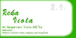 reka viola business card